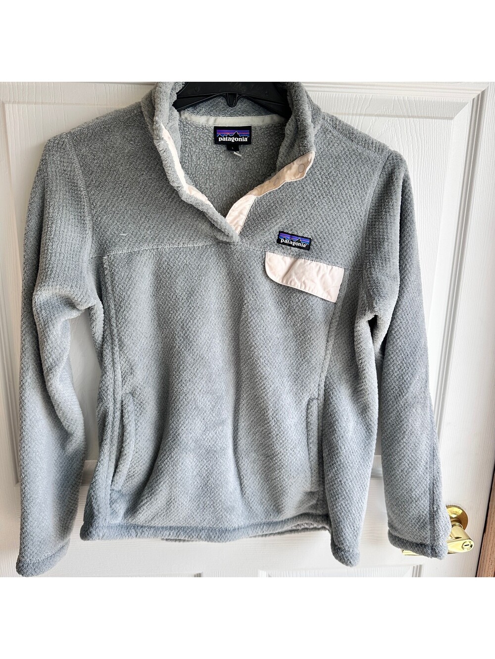 Patagonia Women's Gray Fleece Pullover Jacket Size Large